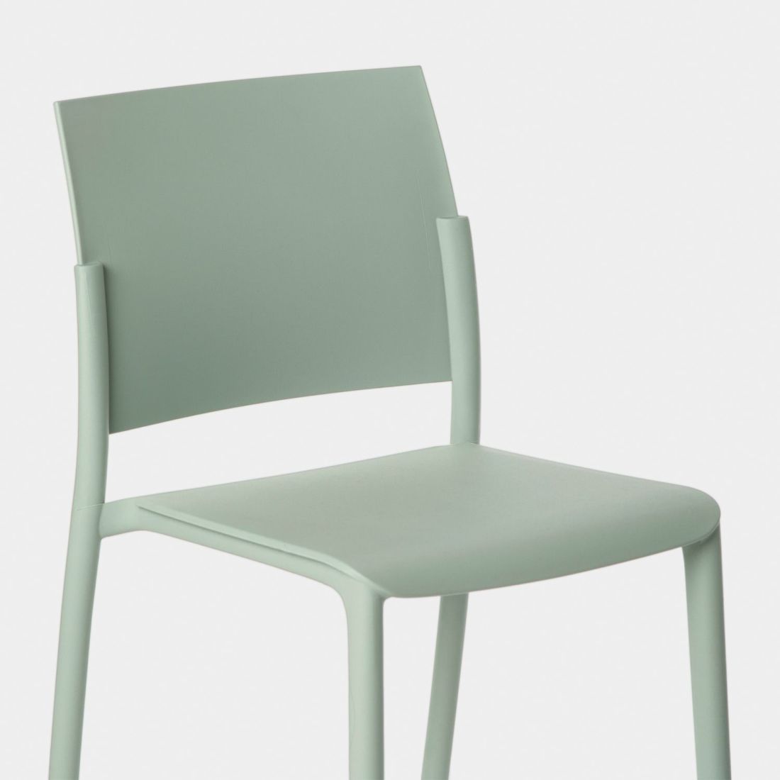 Chaise de cuisine 'OMA' en matière plastique verte